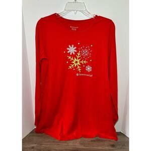 American Girl nightgown Christmas Holiday sz L 12 14 EUC